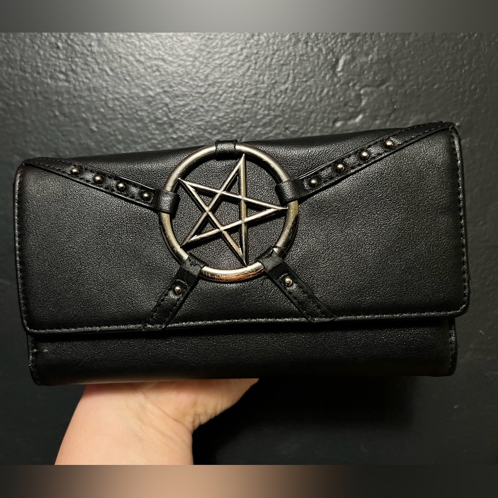 BLACKCRAFT CULT: Pentagram Harness Zip Clutch Wallet
